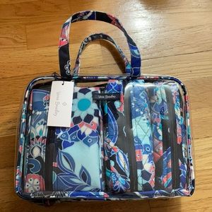 Vera Bradley 4pc Cosmetic Organizer. Lotus Swirl